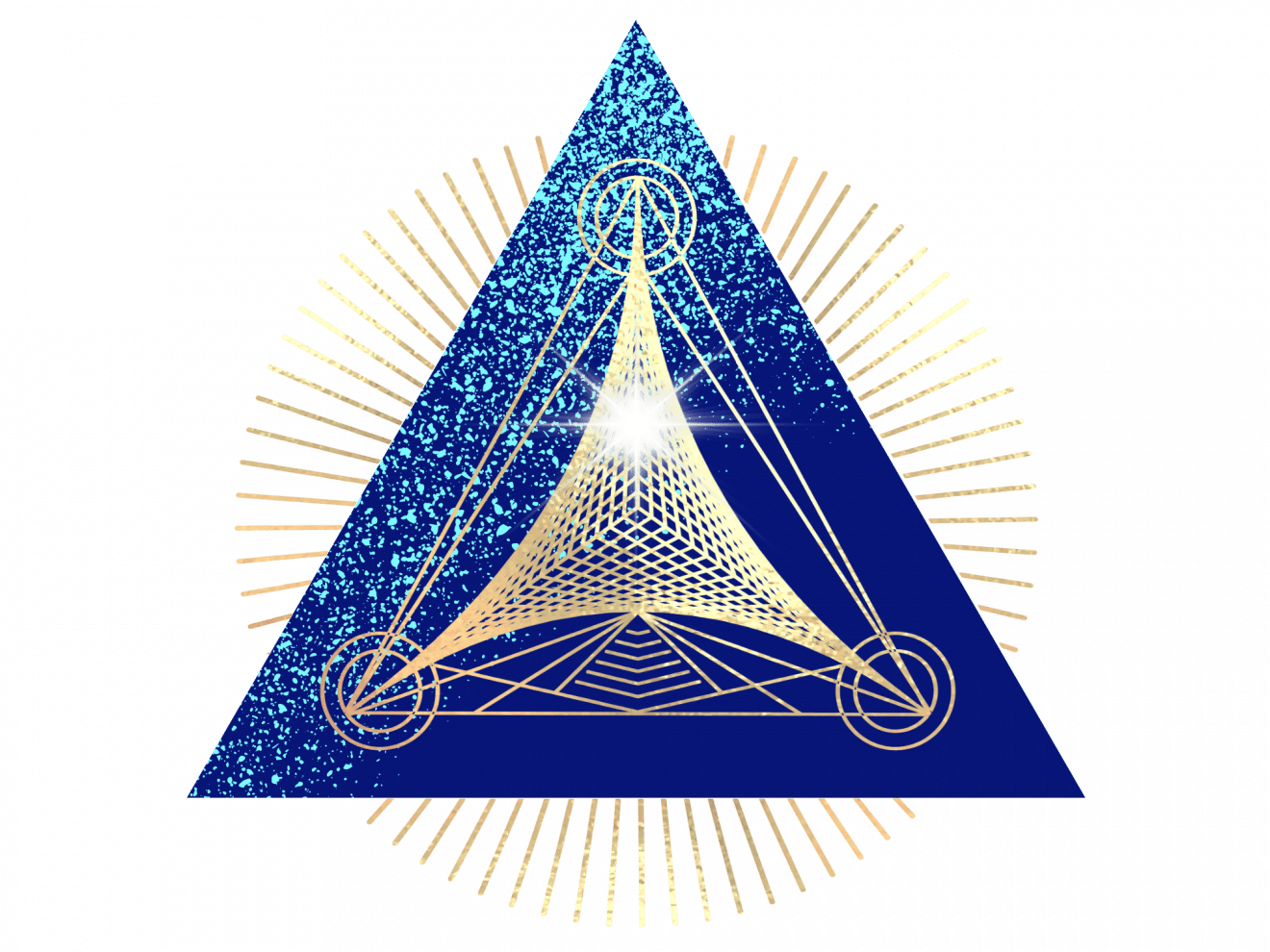 Alive Wire Logo in triangle